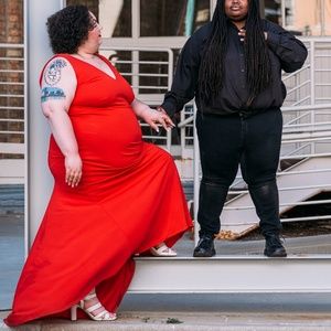 Eloquii Red Maxi Dress